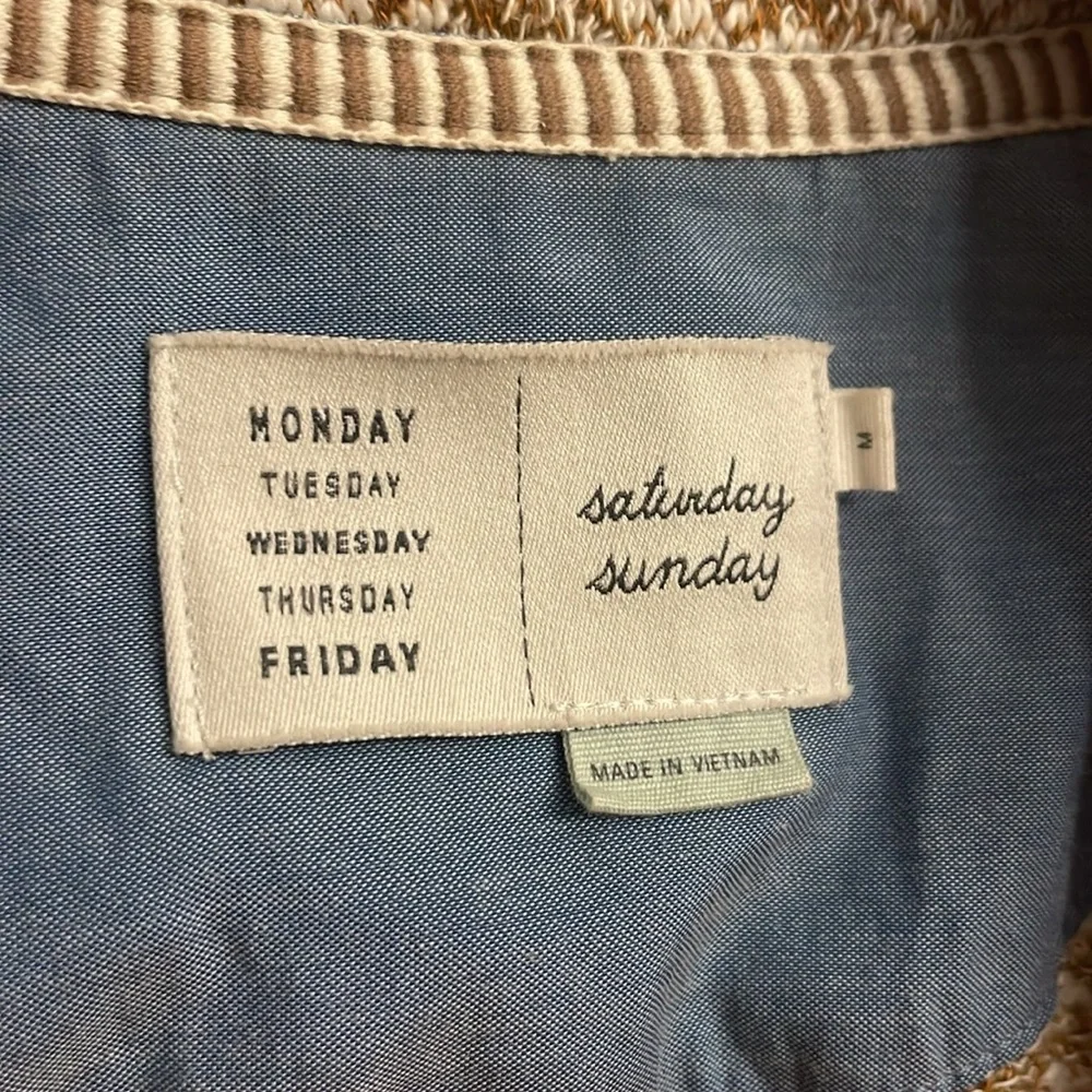 ANTHROPOLOGIE SATURDAY SUNDAY Paracas Knit Blazer Size M